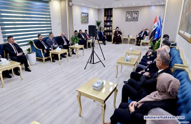 السيد الحكيم يلتقي قيادات الجبهة التركمانية ويؤكد دعمه للمكوّن التركماني وحفظ تمثيله