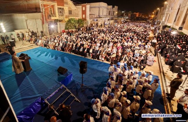 السيد الحكيم يؤكد أهمية الحفاظ على إرث المشروع والاعتزاز برموزه وتاريخه