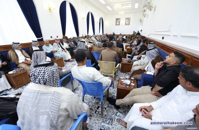 السيد الحكيم يؤكد أهمية الدور التاريخي للعشائر في دعم الدولة العراقية
