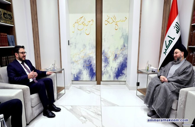 السيد الحكيم يبحث التحديات الإنسانية والمعيشية للمهاجرين مع رئيس وقف الهجرة والجاليات التركي