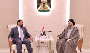 السيد الحكيم يستقبل الحلبوسي ويؤكد على دعم رئيس الوزراء المكلف وتسريع تشكيل الحكومة وتعزيز التكامل بين السلطات