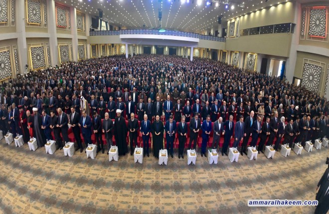 كلمة السيد الحكيم في الحفل التأبيني الرسمي ليوم الشهيد العراقي 1447 هـ - 2025م .