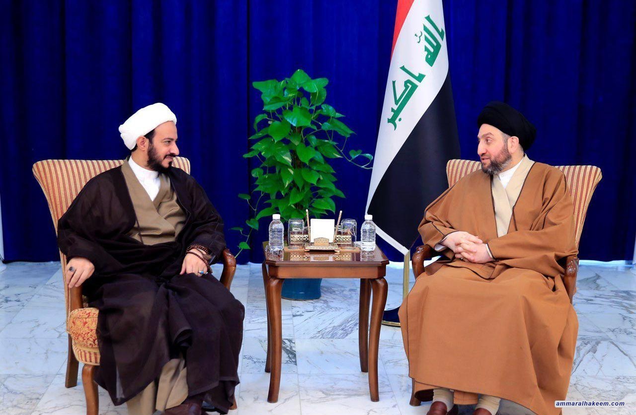 السيد عمار الحكيم يؤكد خلال لقائه الشيخ الساعدي على ضرورة تشريع القوانين المهمة
