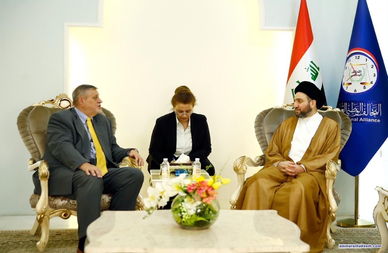 السيد عمار الحكيم لممثل الامين العام للامم المتحدة : الحكومة القادمة لابد ان تكون حكومة الخدمات وتوفر فرص العمل وتكافح الفساد