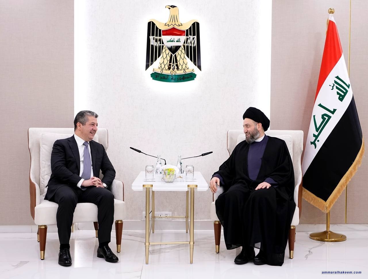 سەماحەتی حەكیم داوای قۆستنەوەی دۆخەكە دەكات بۆ ئەوەی چارەسەری ڕیشەیی و ڕاستەقینە بۆ كێشەكانی حكومەتی ناوەندی و حكومەتی هەرێم بكرێت