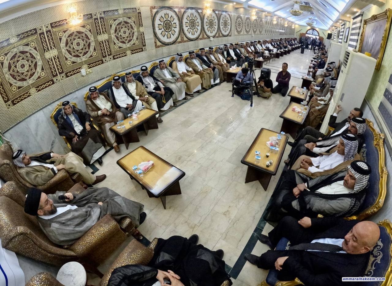 سەماحەتی حەكیم.. سەقامگیری سیاسی و ئەمنی و كۆمەڵایەتی ئێستا بەهۆی خوێن و قوربانی هەموو عێراقییەكان هاتوەتە دی