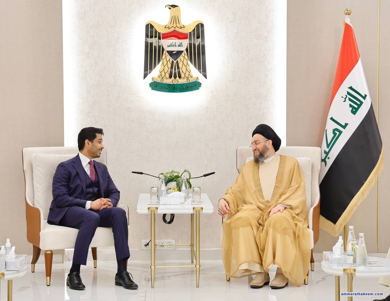 سەماحەتی حەكیم داوا دەكات پڕۆژە ستراتیژییەكانی ناوچەكە ببێتە هۆكاری ڕاكێشان و یەكبوونی وڵاتەكانی بێت