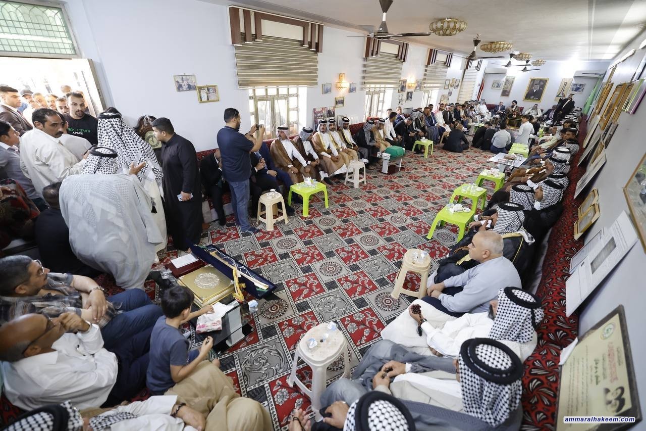 سەماحەتی حەكیم ستایشی دۆخی ئەو ئاوەدانكردنەوە و گەشپێدانە دەكات كە لە پارێزگای كەربەلا هەیە