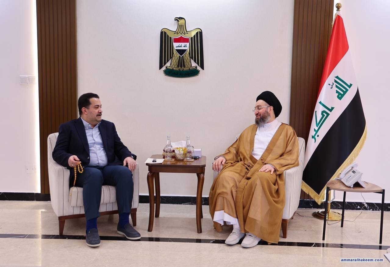 سەماحەتی حەكیم پێشوازی لە سوودانی دەكات و ستایشی ئەنجامەكانی پڕۆسەی سەربازی (پازی شێر) دەكات