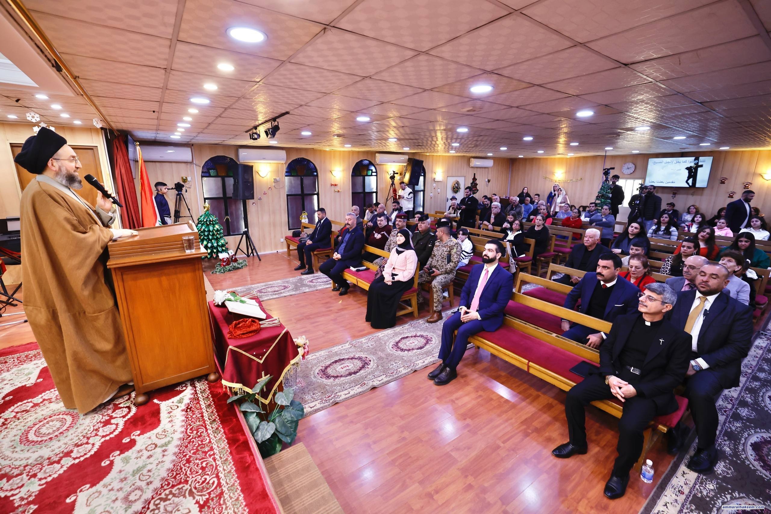 Sayyid Al-Hakeem From Evangelical Baptist Church Renews Christmas Greetings, Calls to Consolidate Peaceful Coexistence