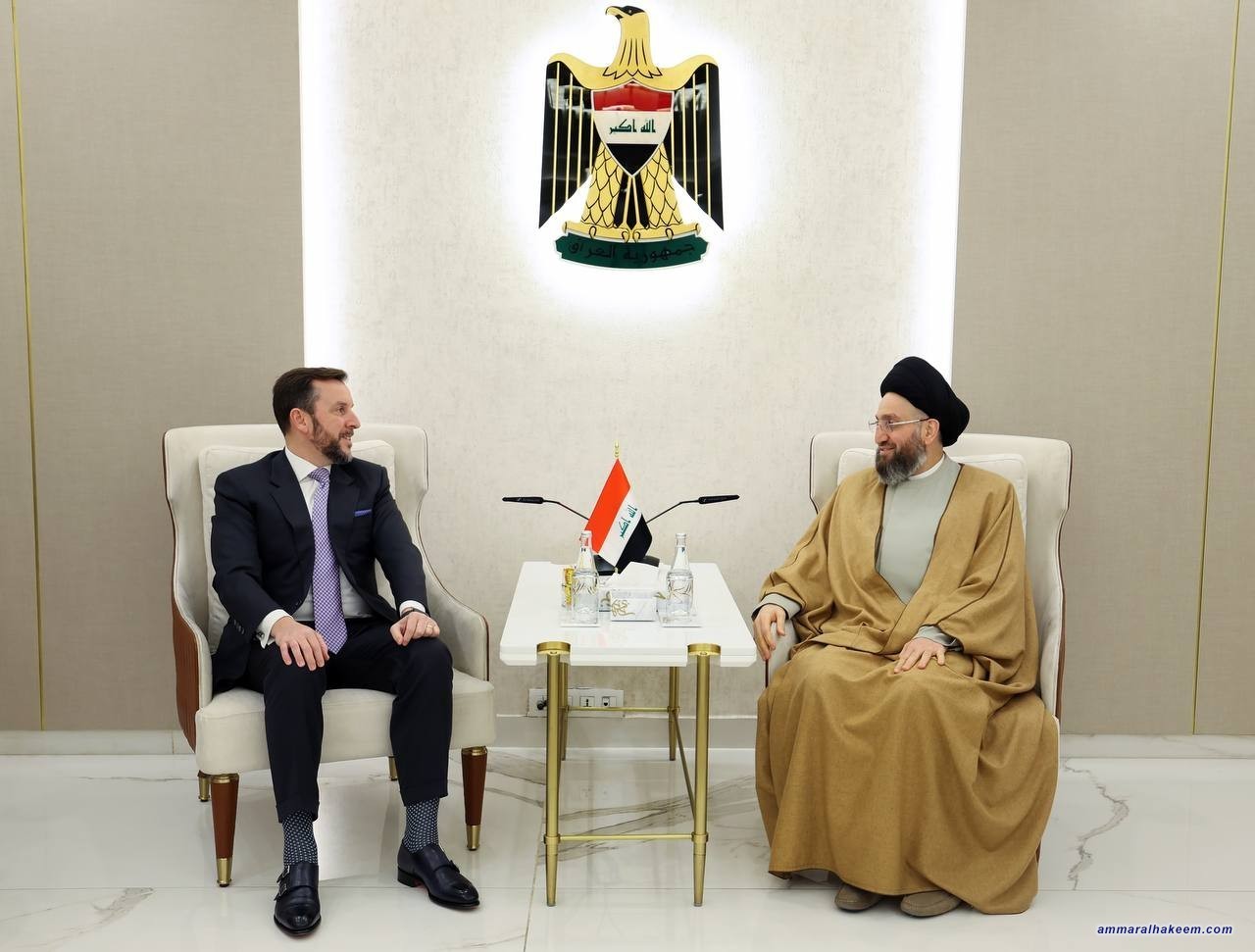 سەماحەتی حەكیم بۆ باڵیۆزی ئیتالی .. سەقامگیری عێراق پێویستە بۆ سەقامگیری ناوچەكە و جیهان