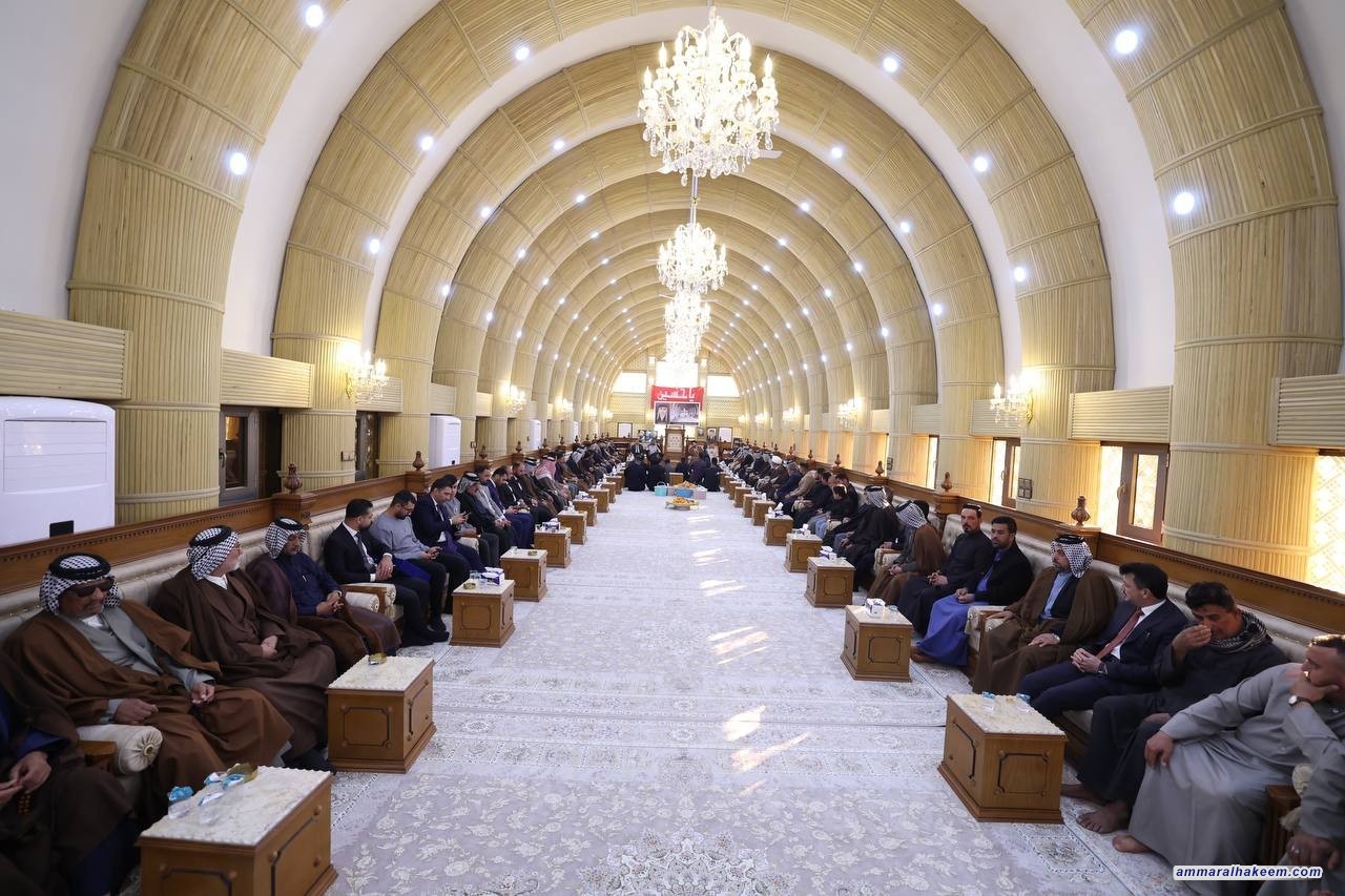 سەماحەتی حەكیم باسی وێستگە مێژوویەكان لەگەڵ هۆزی ئال جوبێر دەكات و داوای سەقامگیری زیقار دەكات