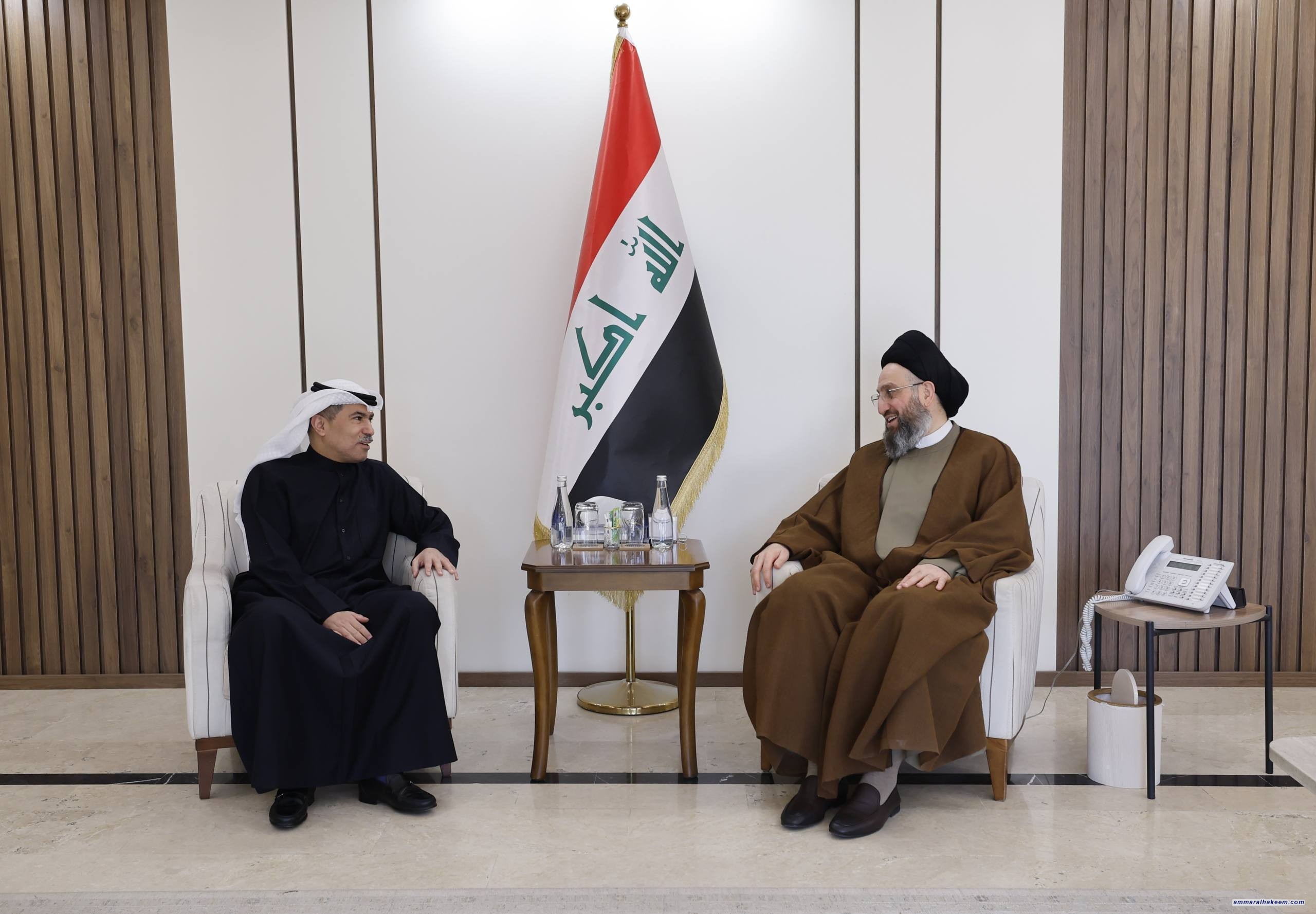 Sayyid Al-Hakeem Receives Kuwaiti Ambassador, Discusses Bilateral Ties, Iraq’s Stability, Regional Role