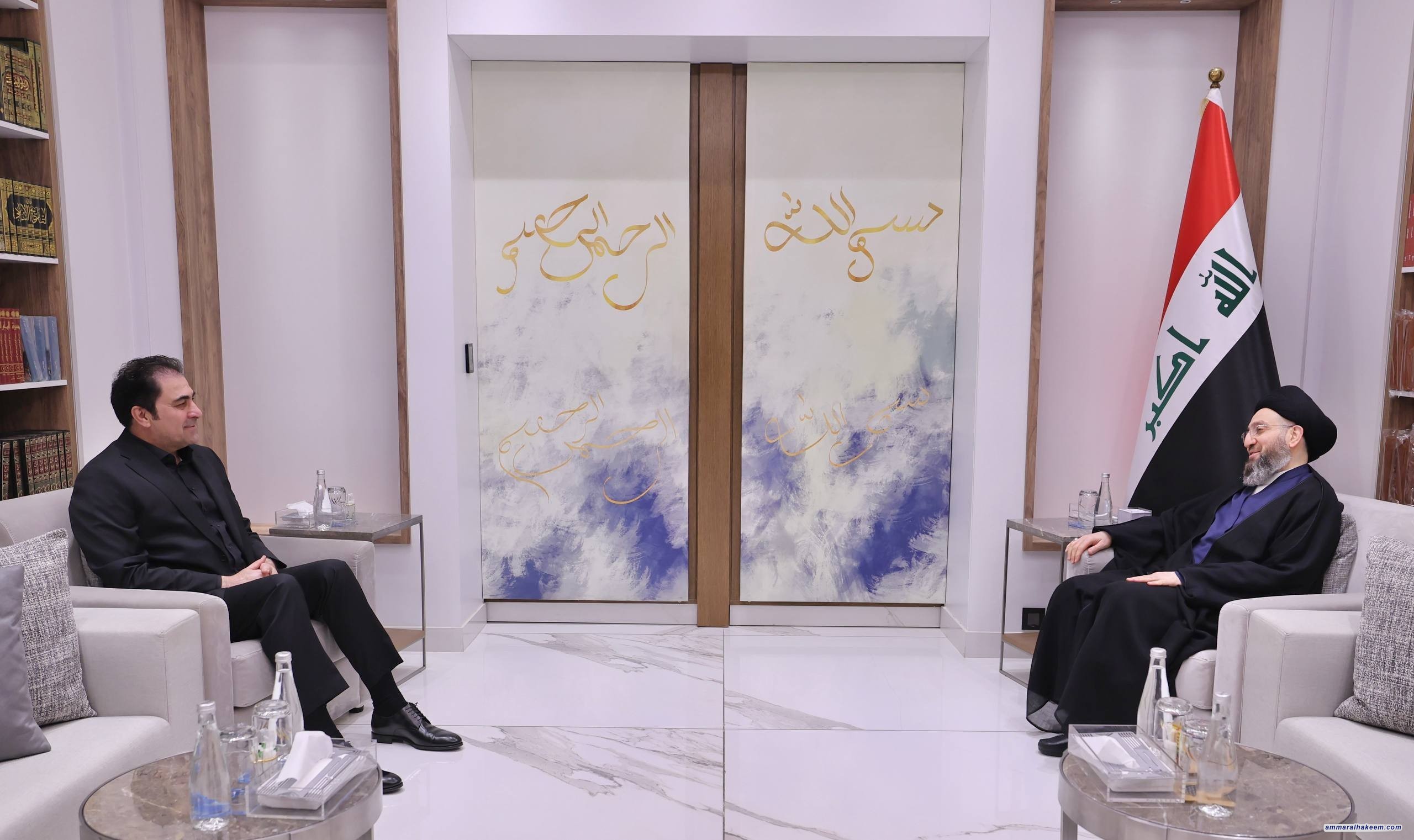 السيد الحكيم يؤكد  إنهاء الفراغ السياسي في العراق ويدعو لوقف التصعيد ضد إيران