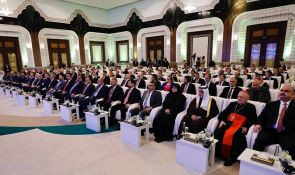 السيد الحكيم يشارك في احتفالية انتهاء مهام بعثة الأمم المتحدة في العراق بحضور غوتيريش